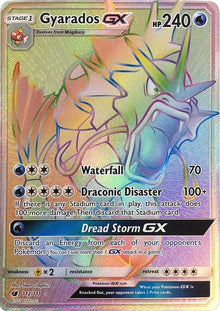 Gyarados GX [PSA 7 Slab] 112/111 - Crimson Invasion Secret Rare
