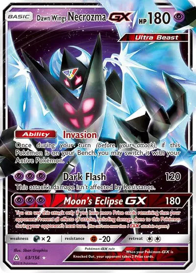 Dawn Wings Necrozma GX [Ultra Rare] #63/156 - Ultra Prism