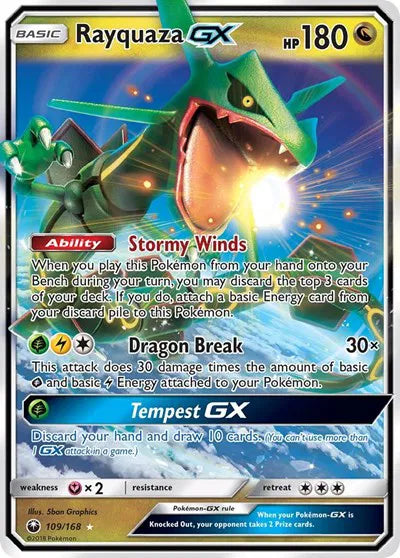 Rayquaza GX [Ultra Rare] 109/168 - Celestial Storm