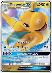 Dragonite GX [Ultra Rare] 37/70 -  Dragon Majesty
