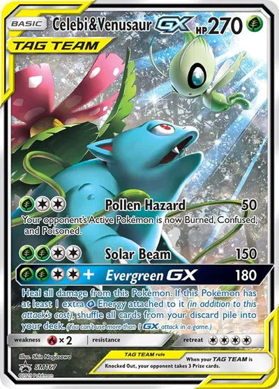 Celebi & Venusaur GX [Promo] SM167 - Sun & Moon Promo