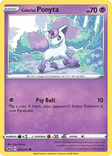 Galarian Ponyta [Common] 081/202 - Sword & Shield Base Set