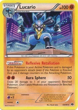 Lucario [Holo Rare] #64/99 - Blister Exclusives