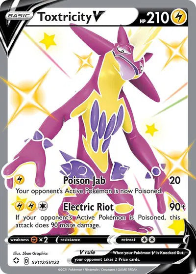 Toxtricity V [Shiny Holo Rare] SV112/SV122 - Shining Fates: Shiny Vault