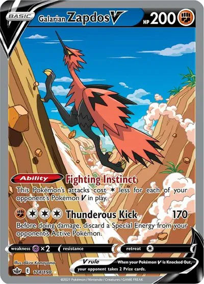 Galarian Zapdos V [Alternate Full Art] 174/198 - Chilling Reign