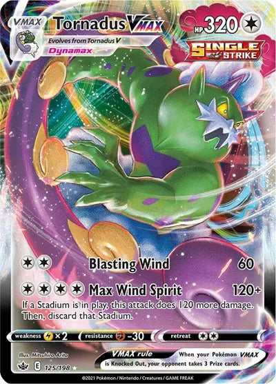 Tornadus VMAX [Ultra Rare] #125/198 - Chilling Reign