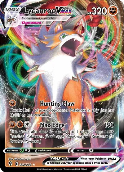 Lycanroc VMAX [Ultra Rare] 092/203 - Evolving Skies