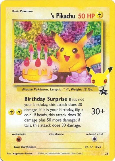 ______'s Pikachu [PSA 9 Slab] 24/53 - Celebrations: Classic Collection