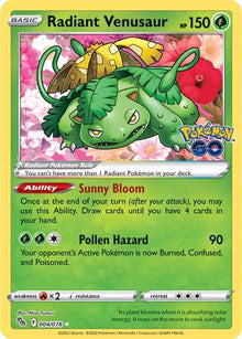 Radiant Venusaur [Radiant Rare] 004/078 - Pokemon Go