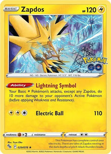 Zapdos [Holo] #029/078 - Pokemon Go