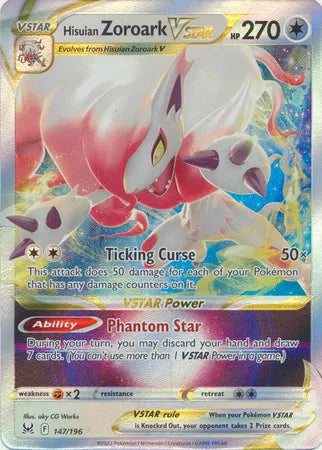 Hisuian Zoroark VSTAR [Ultra Rare] 147/196 - Lost Origin