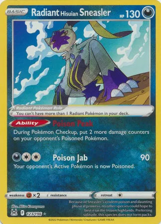Radiant Hisuian Sneasler  [Radiant Rare] 123/196 - Lost Origin