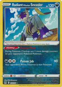 Radiant Hisuian Sneasler  [Radiant Rare] 123/196 - Lost Origin