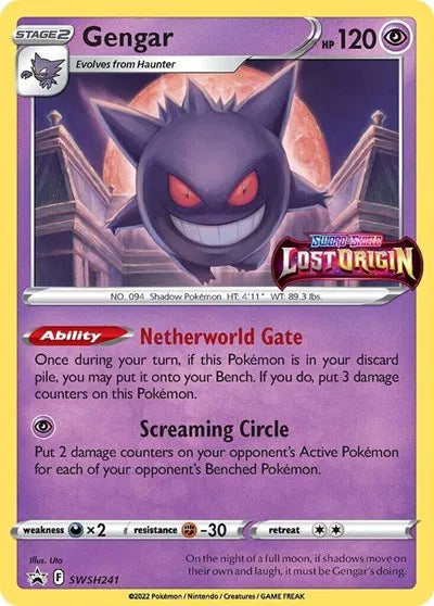 Gengar (Prerelease) [PSA 8 Slab] SWSH241 - Sword & Shield Promo