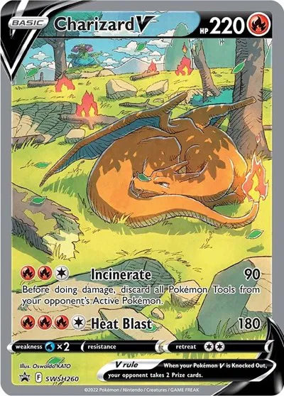 Charizard V [PSA 9 Slab] SWSH260 - Sword & Shield Promo