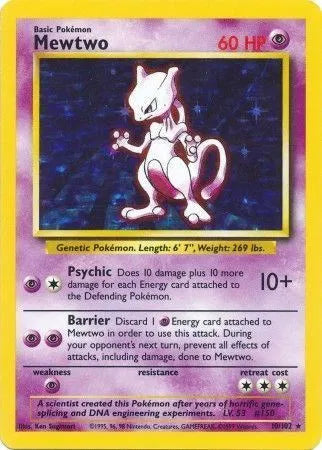 Mewtwo [Holo Rare] 10/102 - Base Set