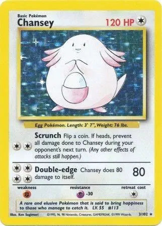 Chansey [Holo Rare] 3/102 -  Base Set (Unlimited)
