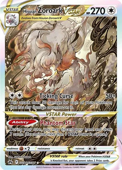 Hisuian Zoroark VSTAR [PSA 10 Graded Slab] GG56/GG70 -  Crown Zenith: Galarian Gallery Ultra Rare