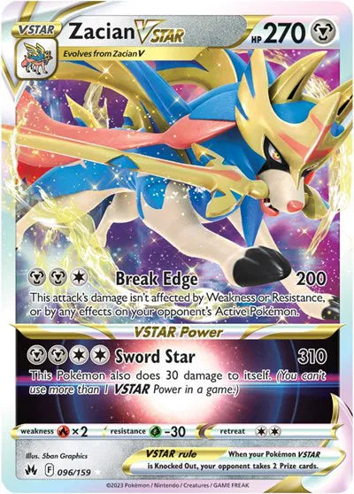 Zacian VSTAR [Ultra Rare] #096/159 - Crown Zenith