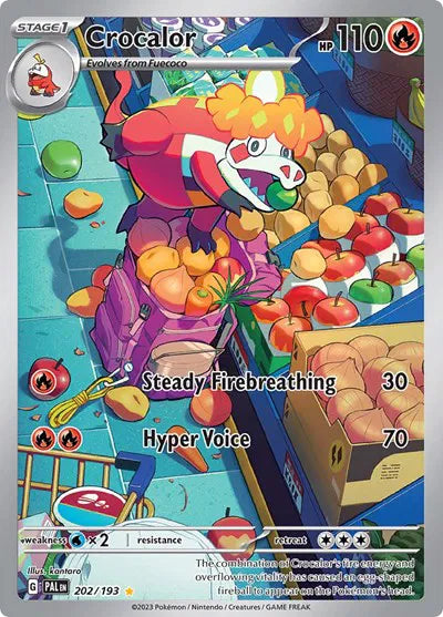 Crocalor [Illustration Rare] PAL #202/193 - Paldea Evolved