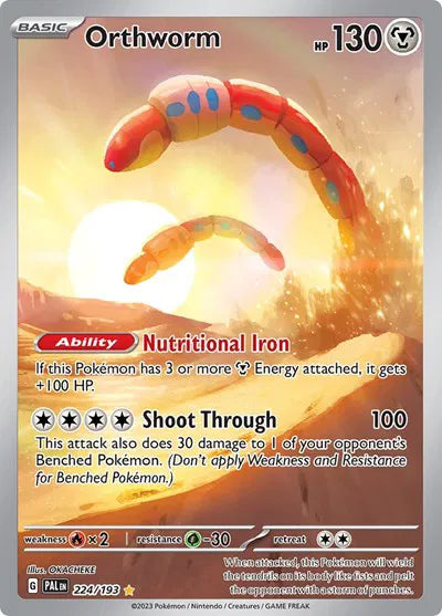 Orthworm [Illustration Rare] #224/193 - Paldea Evolved