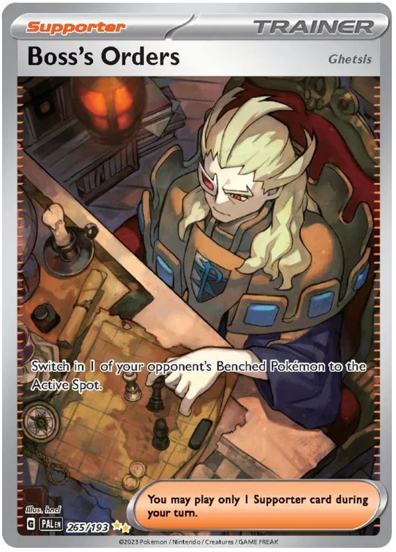 Boss's Orders [Special Illustration Rare] PAL 265/193 - Paldea Evolved