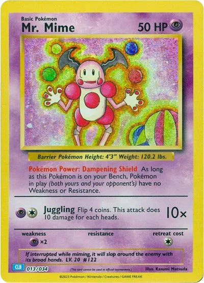 Mr. Mime [Classic Collection] CLB #013/034 - Trading Card Game Classic