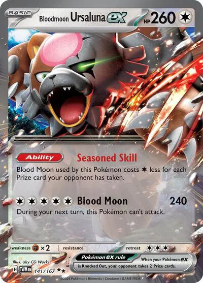 Bloodmoon Ursaluna ex [Double Rare] TWM #141/167 - Twilight Masquerade