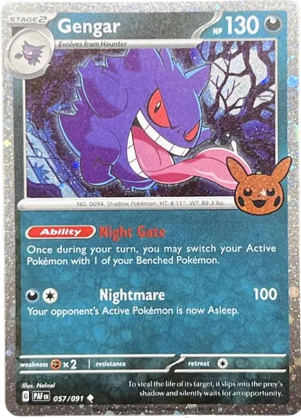 Gengar [PSA 8 Slab] 057/091 - Trick or Trade BOOster Bundle 2024