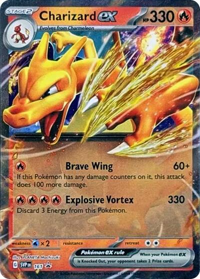 Charizard ex Scarlet & Violet [PSA 8 Slab] 161 -  Promo