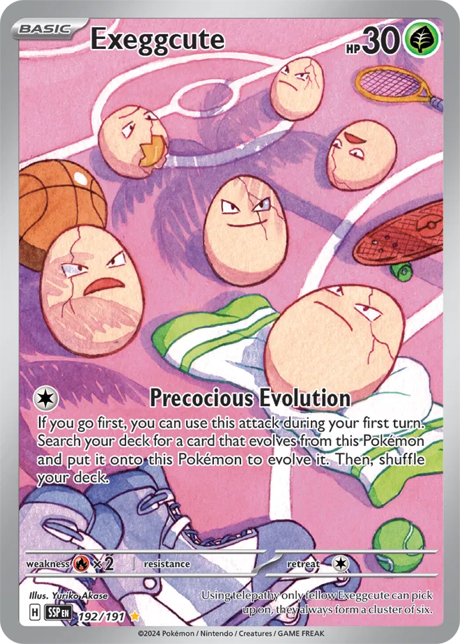 Exeggcute [Illustration Rare] SSP #192/191 - Surging Sparks