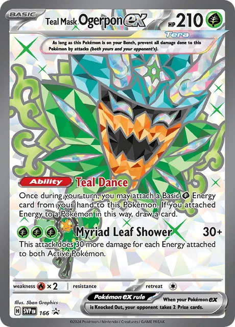 Teal Mask Ogerpon ex [Ultra Rare] 166 - Scarlet & Violet Promo