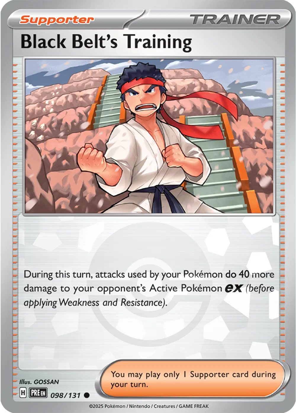 Black Belt's Training Poke Ball] PRE 098/131 - Prismatic Evolutions