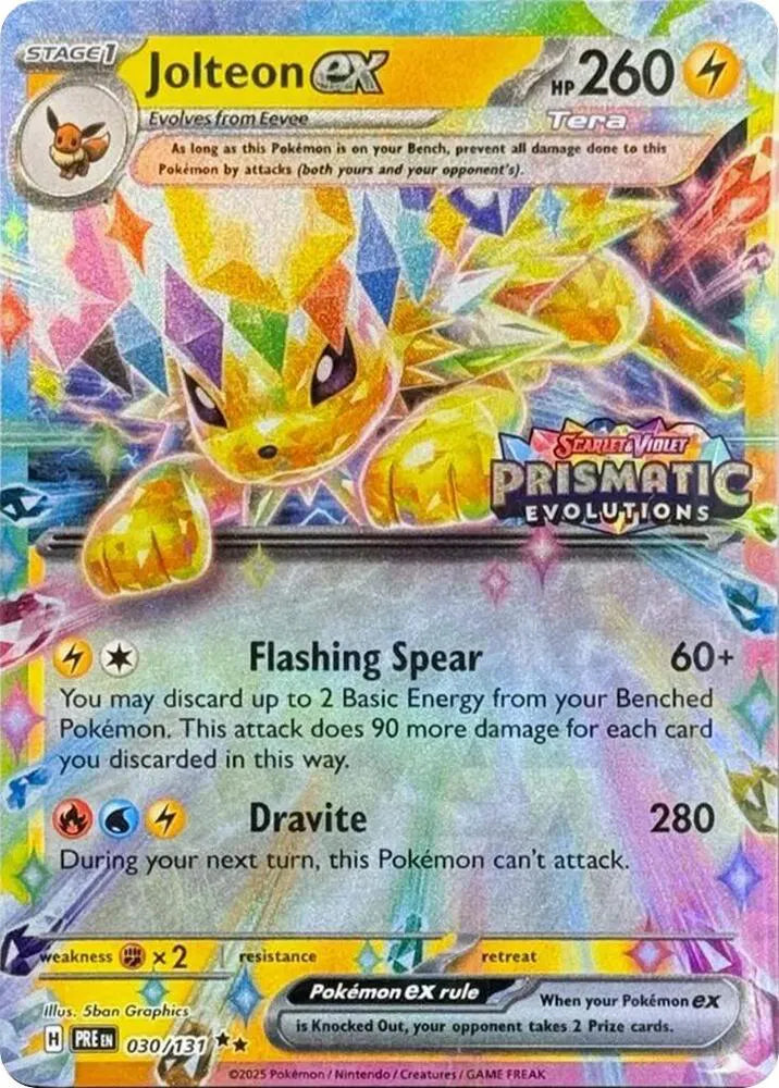 Jolteon ex [Stamped Promo] PRE 030/131 - Prismatic Evolutions