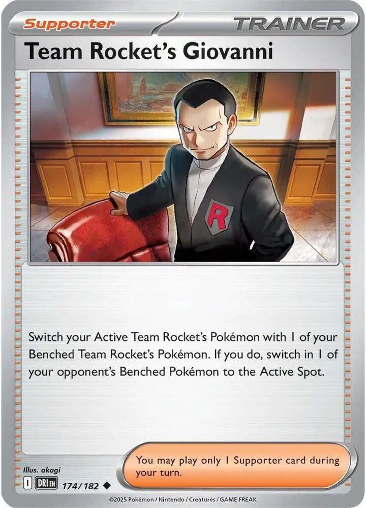 Team Rocket's Giovanni [Uncommon] DRI 174/182 - Destined Rivals