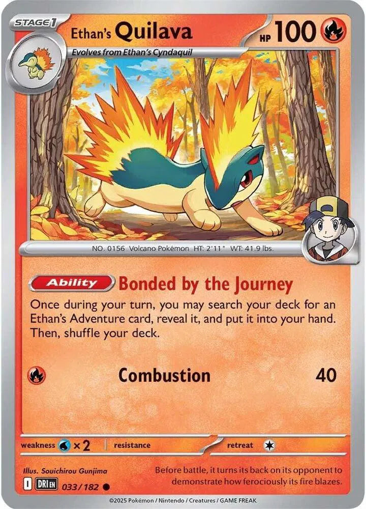 Ethan's Quilava [Reverse Holo] DRI 033/182 - Destined Rivals