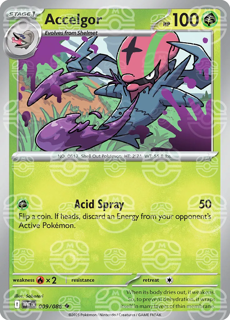 Accelgor [Master Ball Pattern] WHT #009/086 - White Flare