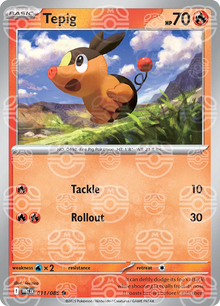 Tepig [Master Ball Pattern] WHT #011/086 - White Flare