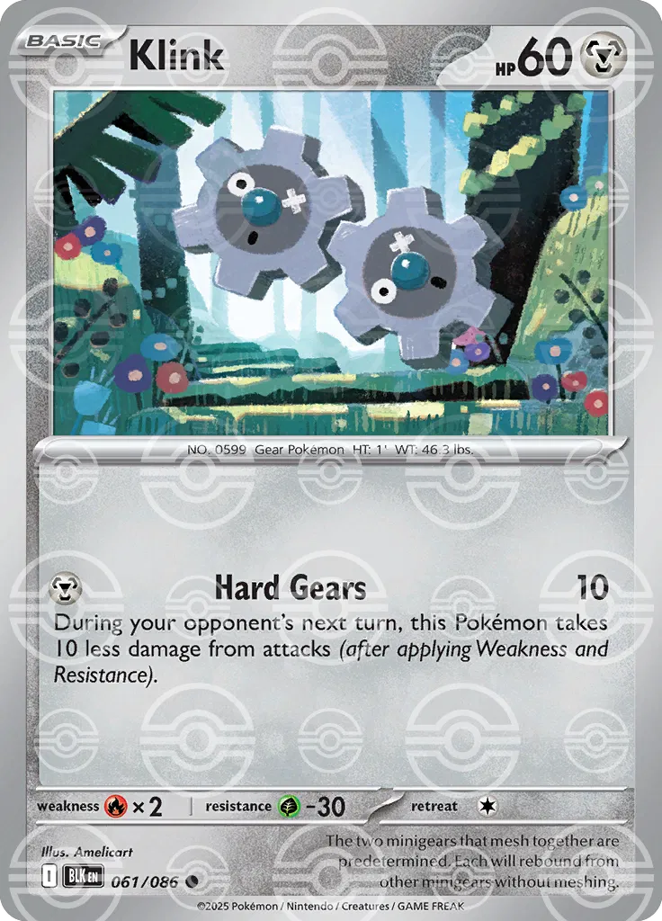 Klink [Poke Ball Pattern] BLK #061/086 - Black Bolt
