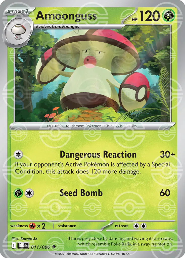 Amoonguss [Poke Ball] BLK 011/086 - Black Bolt