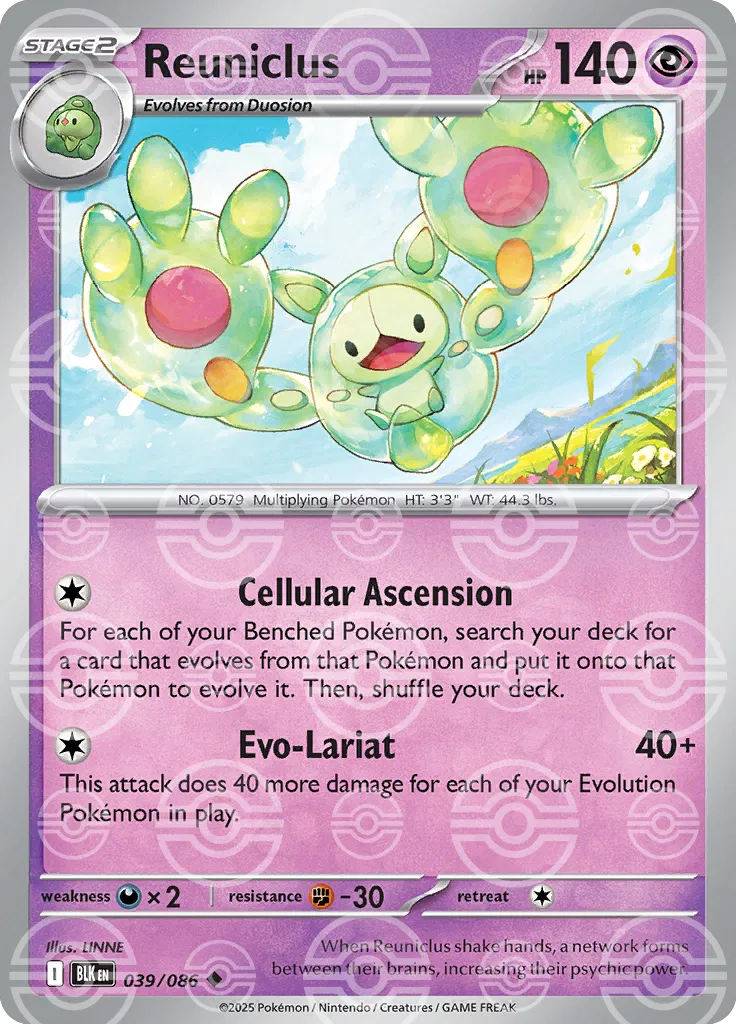 Reuniclus [Poke Ball] BLK 039/086 - Black Bolt