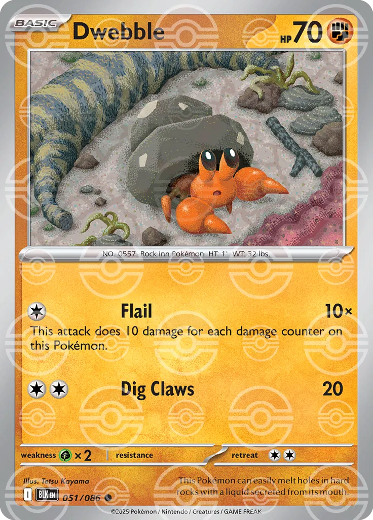 Dwebble [Poke Ball] BLK 051/086 - Black Bolt