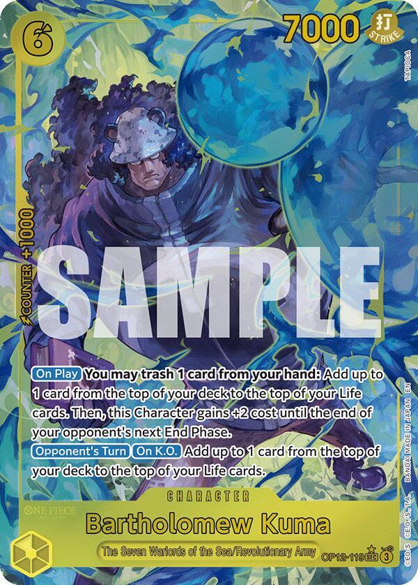 Bartholomew Kuma [Alternate Art] OP12-119 - SEC
