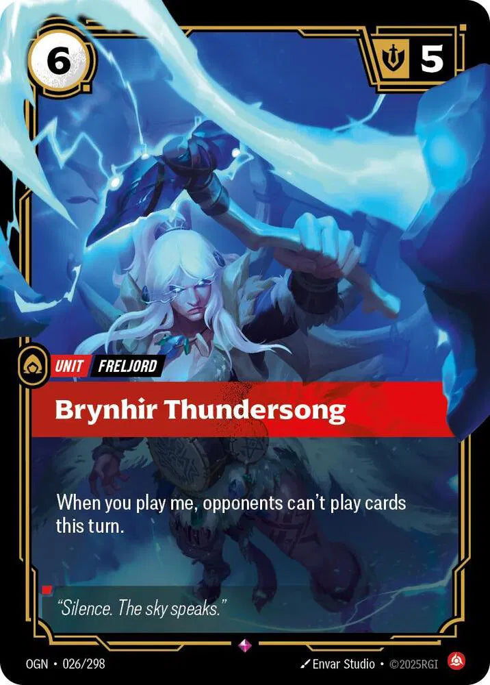 Brynhir Thundersong [Rare] OGN #026/298 - Riftbound Origins