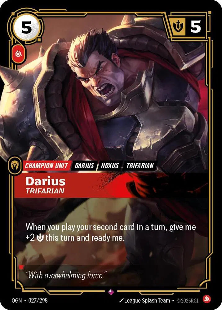 Darius - Trifarian [Rare] OGN #027/298 - Origins