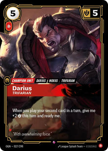 Darius - Trifarian [Rare] OGN #027/298 - Origins