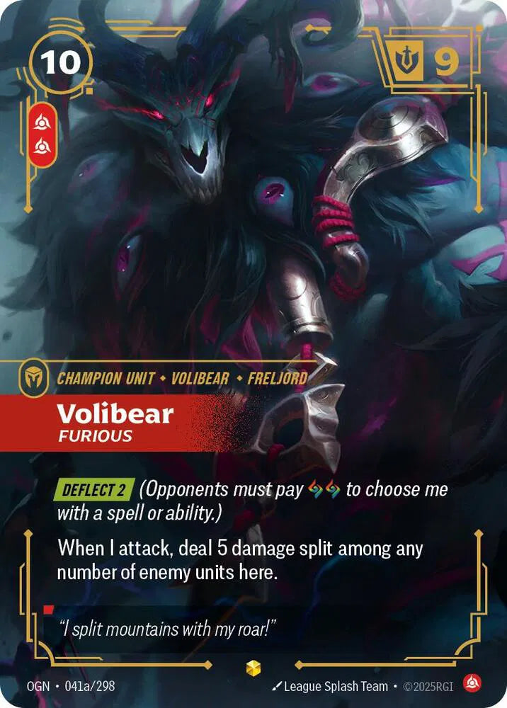 Volibear - Furious [Alternate Art] OGN #041a/298 - Origins Showcase