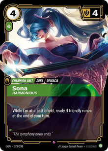 Sona - Harmonious [Rare] OGN #073/298 - Origins