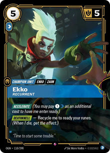 Ekko - Recurrent [Rare] OGN #110/298 - Origins