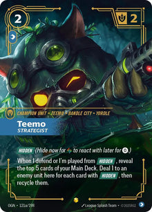 Teemo - Strategist [Alternate Art] OGN 121a/298 - Riftbound Origins